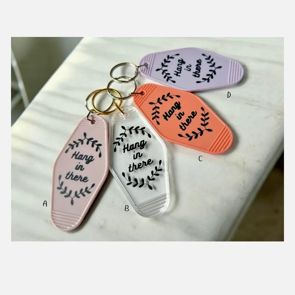 Retro Motel-Style Plant Keychains 8 Styles to Choose From! Multicolor - Picture 3 of 8